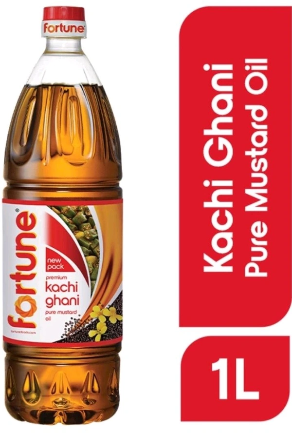 FORTUNE Kachi Ghani Mustard Oil Plastic Bottle (Sarson Tel)  (500 ml)