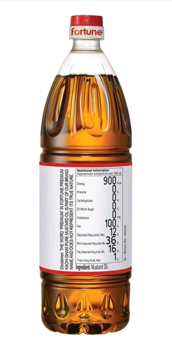 FORTUNE Kachi Ghani Mustard Oil Plastic Bottle (Sarson Tel)  (500 ml)