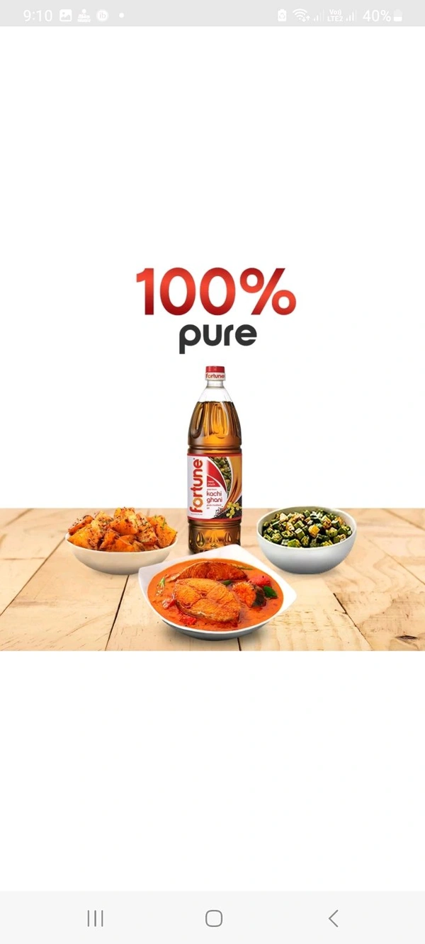 FORTUNE Kachi Ghani Mustard Oil Plastic Bottle (Sarson Tel)  (500 ml)