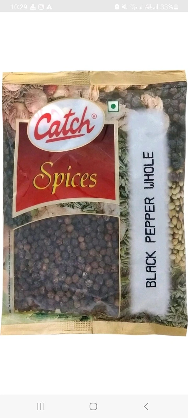 CATCH Black Pepper / Kali Mirch (Sabut Kali Mirch ) 100 Gram