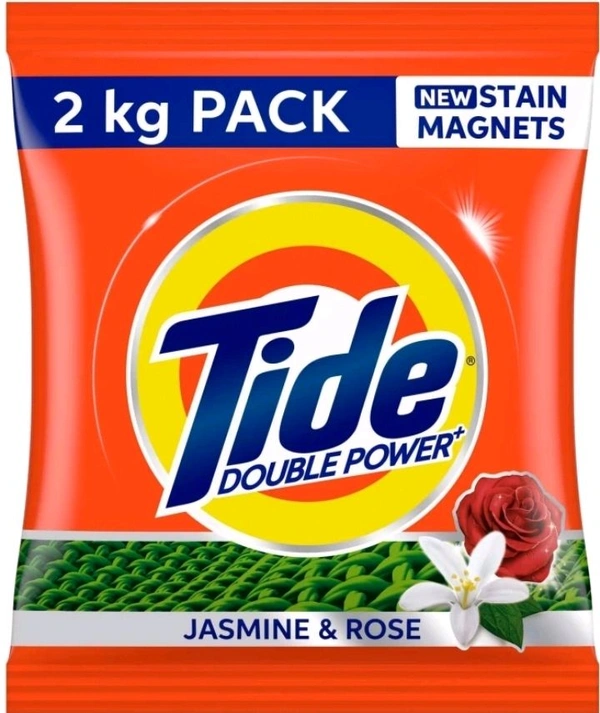 Tide Double Power Jasmine And Rose Detergent Powder 2 Kg