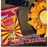 BINGO Bingo! Mad Angles Achaari Masti - Mango Pickle Flavour Crunchy Triangle Chips Pack - 117g