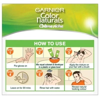 Garnier Color Naturals Creme Riche Ammonia Free Men Hair Color, Natural Black (1) (30 ml + 30 g )