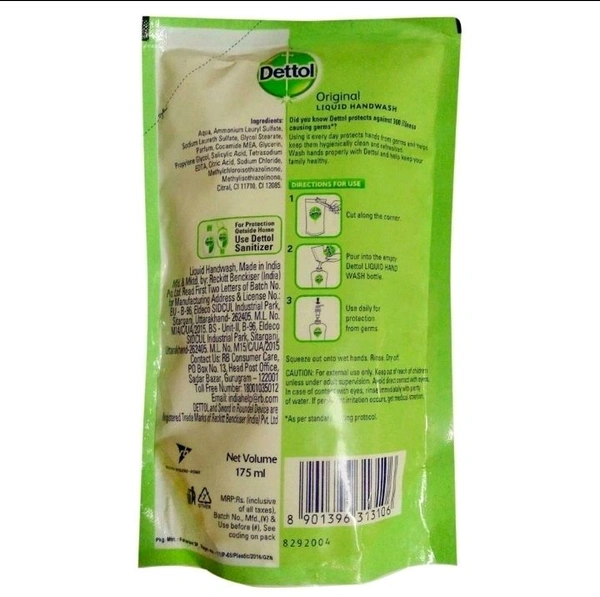Dettol Original Liquid Handwash Refill 175 ml