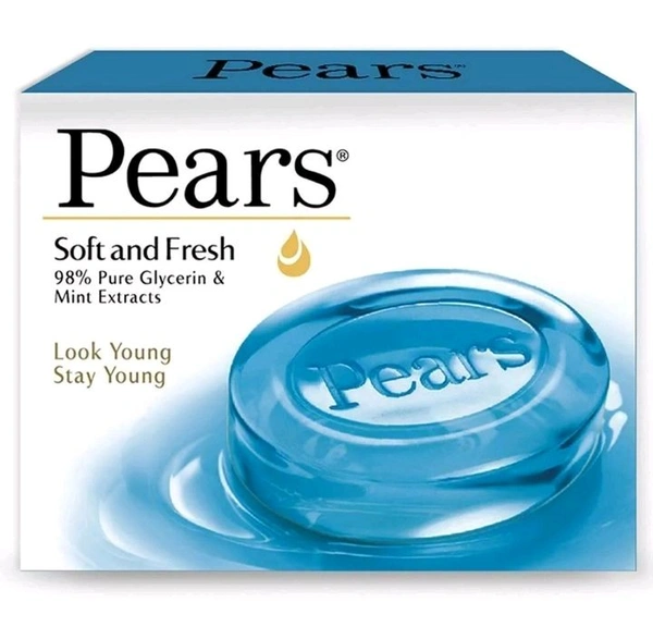 Pears Soft & Fresh Bar with Glycerin & Mint Extracts 125 g