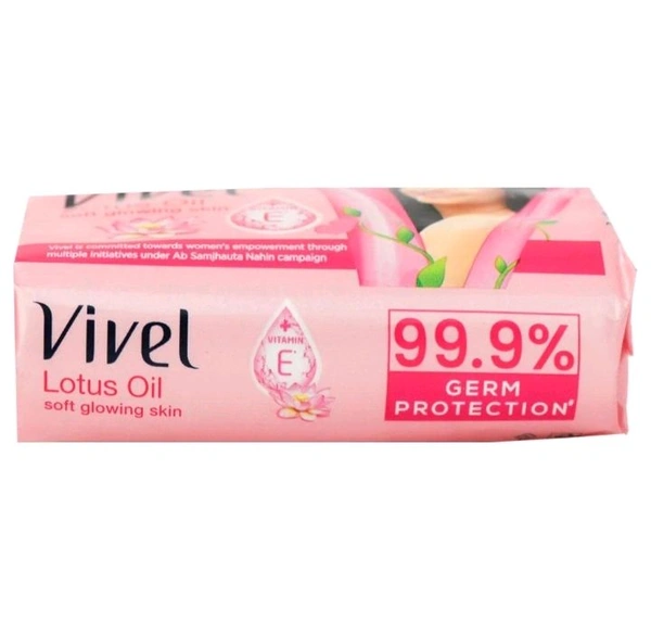 Vivel Lotus Oil Soft Glowing Skin Vitamin E Soap 150 g