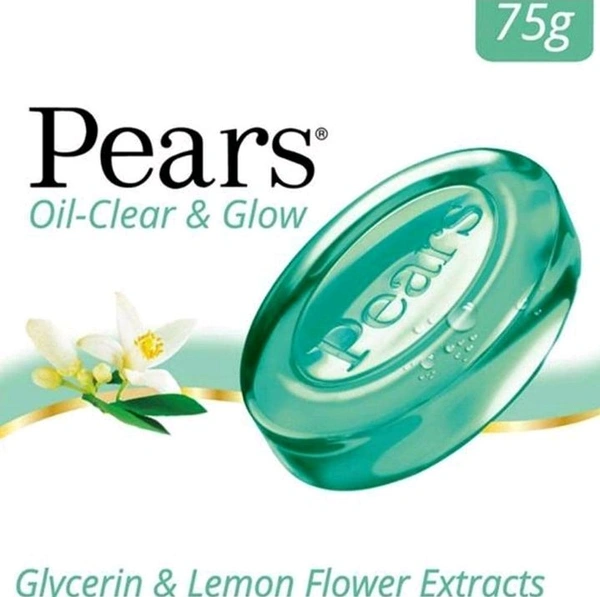 Pears Oil Clear & Glow Soap with Lemon Flower Extracts 75 g