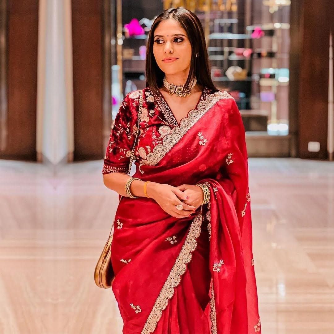 Trisha Krishnan elevates her glam quotient to new heights in a red saree |  Times of India