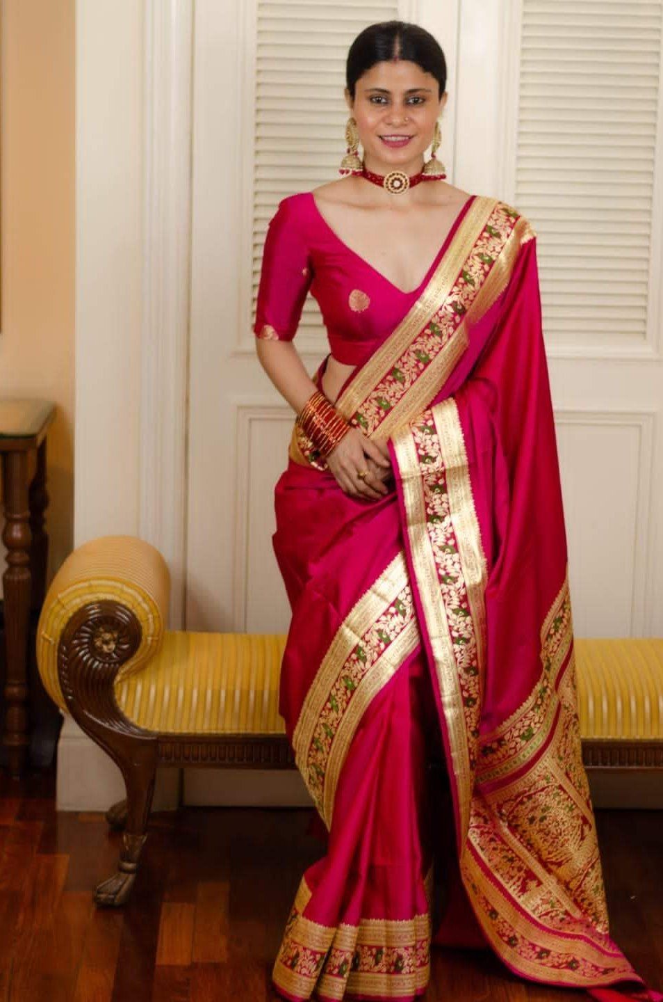 Latest Wedding Sarees Collection | Indian Wedding Saree - Suvidha Fashion