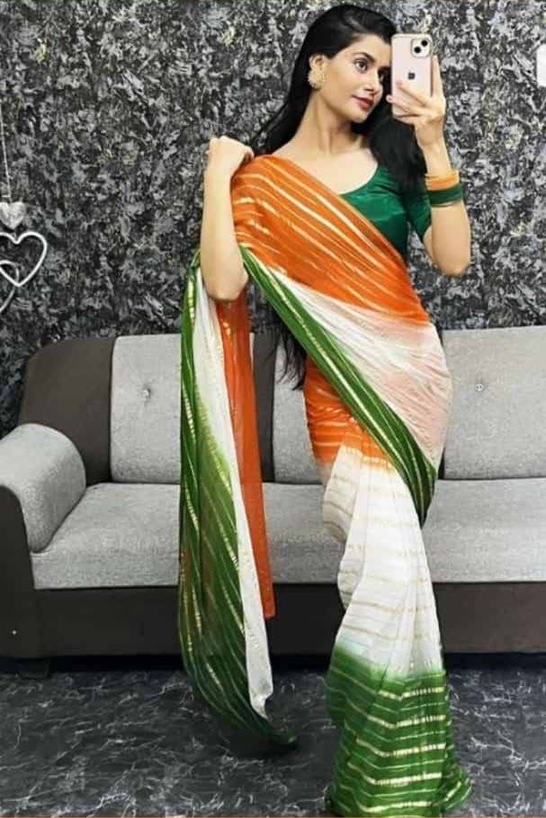 Actress Ramya Looks Gorgeous In Orange Organza Saree, See Pics - News18