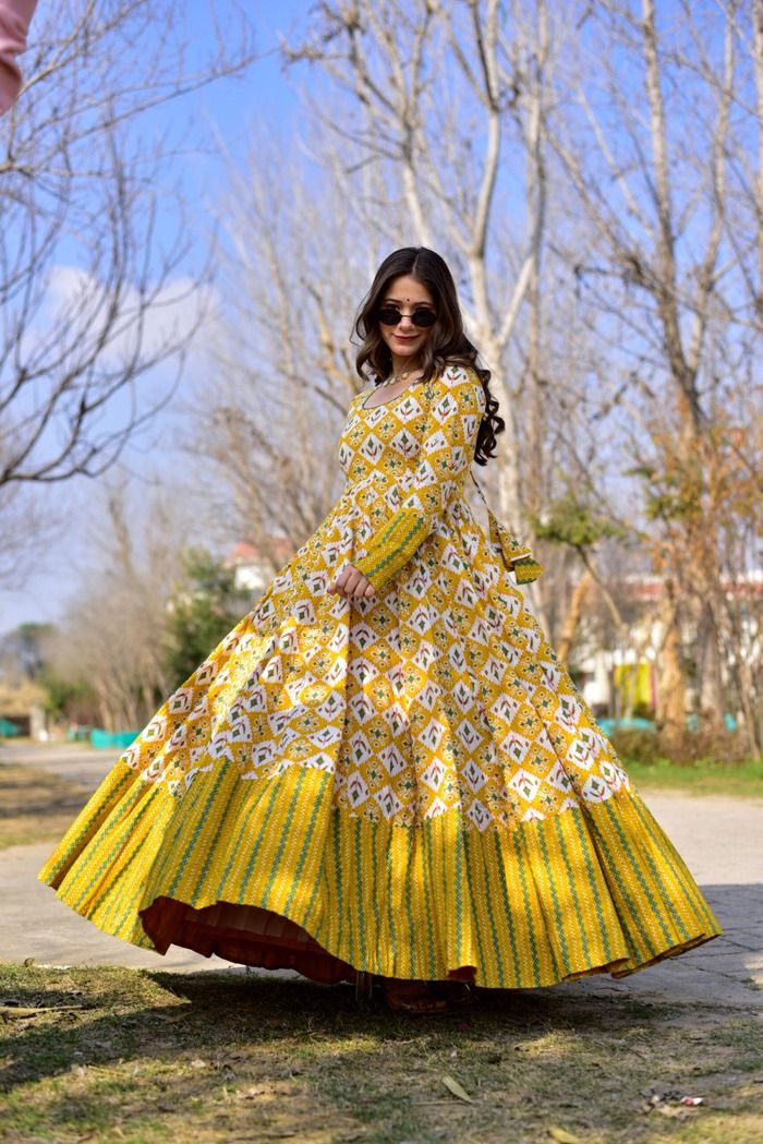 Banarasi Silk Gown - Buy Banarasi Silk Gown Online Starting at Just ₹361 |  Meesho
