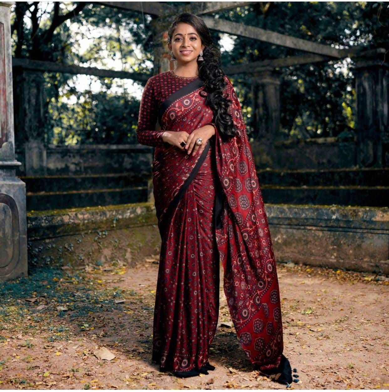 Buy Maroon Sarees Online At Best Prices – Koskii