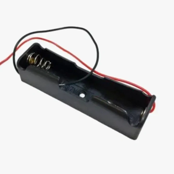 3.7v 1S – 18650 Battery In-Series Lithium Cell Holder Open Case With Wire