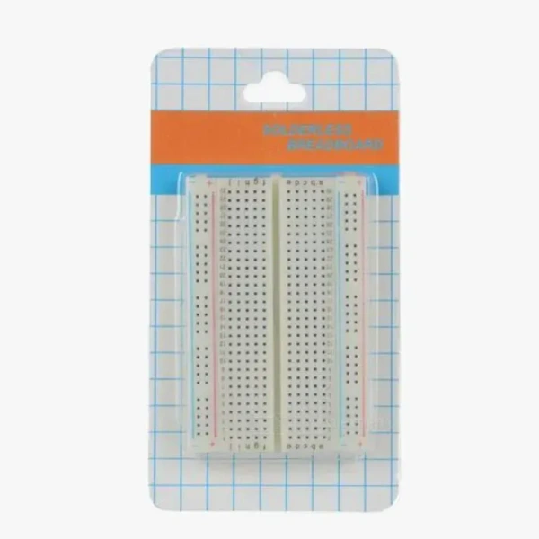400 Points White Solderless Breadboard – Medium Size