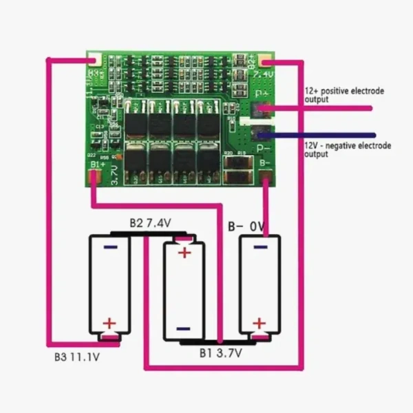 3S 40A Li-ion Lithium Battery 18650 Charger PCB BMS Protection Board