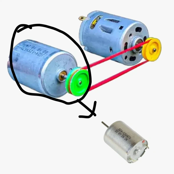 Sealed High Speed & Low Torque Round DC Dynamo – 6V (34 x 24mm)