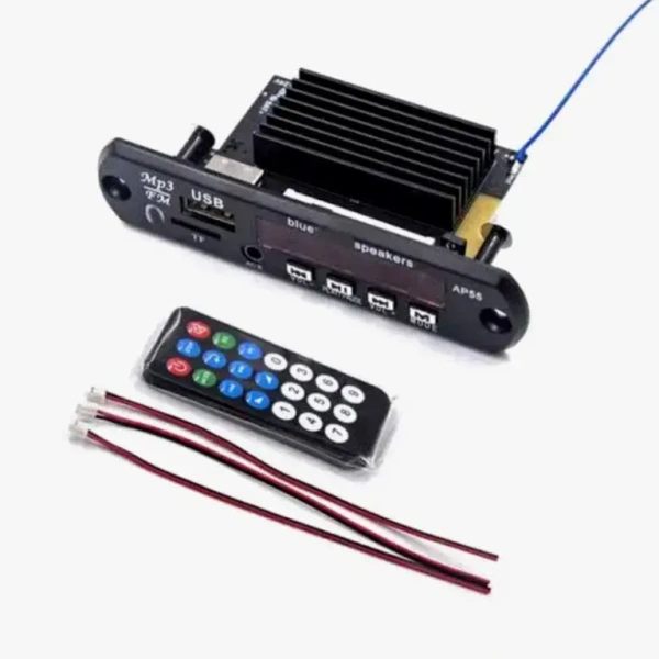 Gold-AP55 Audio Music Player: 2x50W Dual Board With Built In Bluetooth, USB, SD-Card Slot & Remote