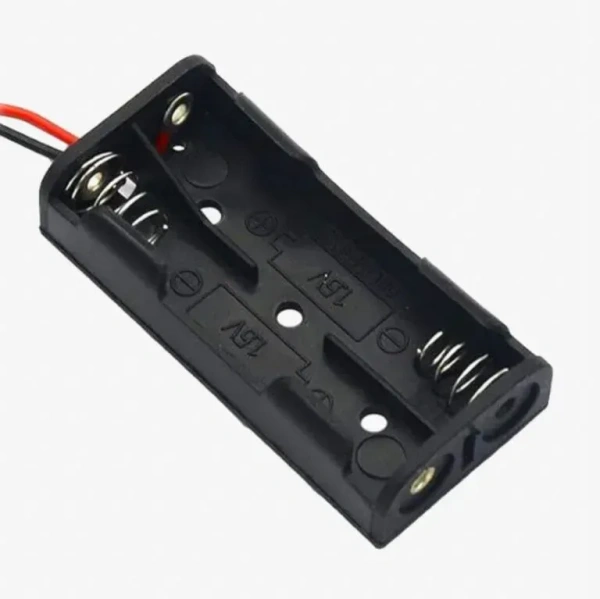 3.7v 2S – 18650 Battery In-Series Lithium Cell Holder Open Case With Wire