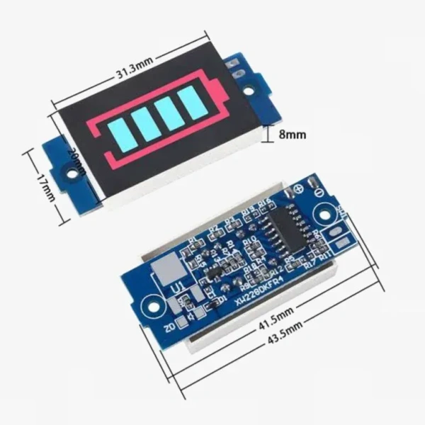 3.7V Battery Capacity Display Module for 18650 Lithium-Ion Batteries
