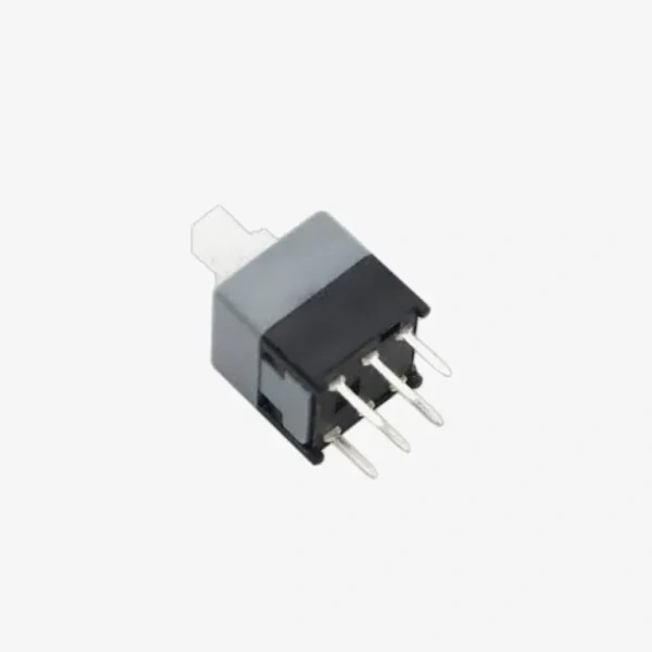 6 Pin-Push Switch With Self Locking Action – White/Black