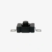Black Tic-Tac 250v-1.5A On / Off Self Locking Switch