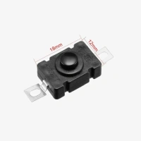 Black Tic-Tac 250v-1.5A On / Off Self Locking Switch