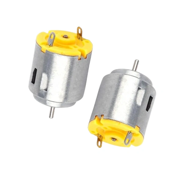 5v High Speed Round DC Motor Yellow Color