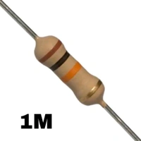 1M Ohm's Resistor - 1/4 Watt - Pack of 10