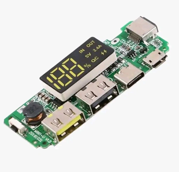 Dual USB 5V 2.4A Micro/Type-C USB Mobile Power Bank Charging Module