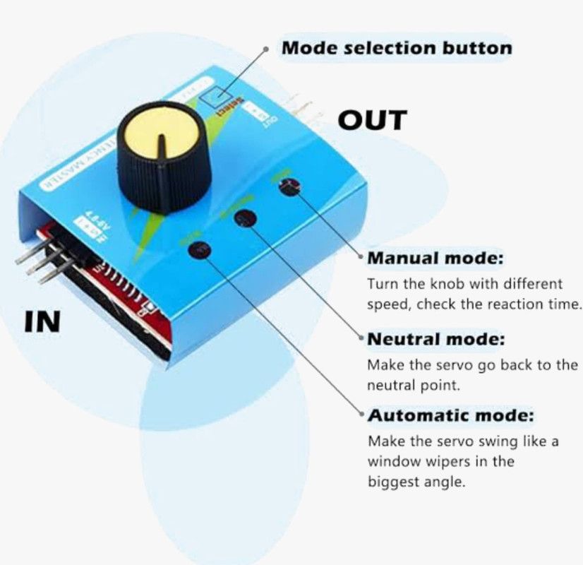 1 PC KINGMAX MULTIFUNCTIONAL SERVO TESTER 50.5mm*40mm - Foto 6