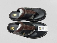 Ambur Leather Royale Sandals - 12, Black & Brownish Maroon