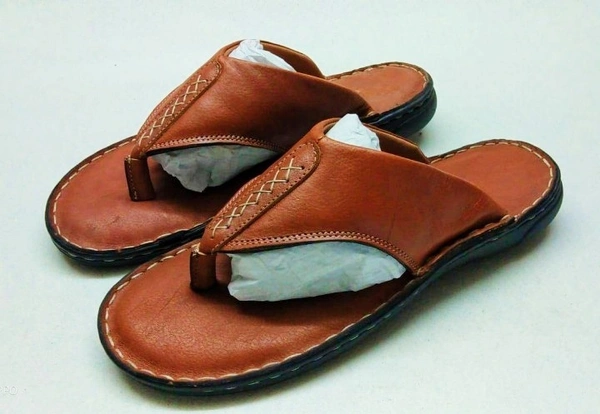 Ambur Leather Naaz Sandals - 6, Tan Hide