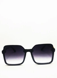 "MALUKKS Luxury Line Special Edition Sunglasses - Z Black with Gold Touch, Glossy Frame" - Black, Free Size