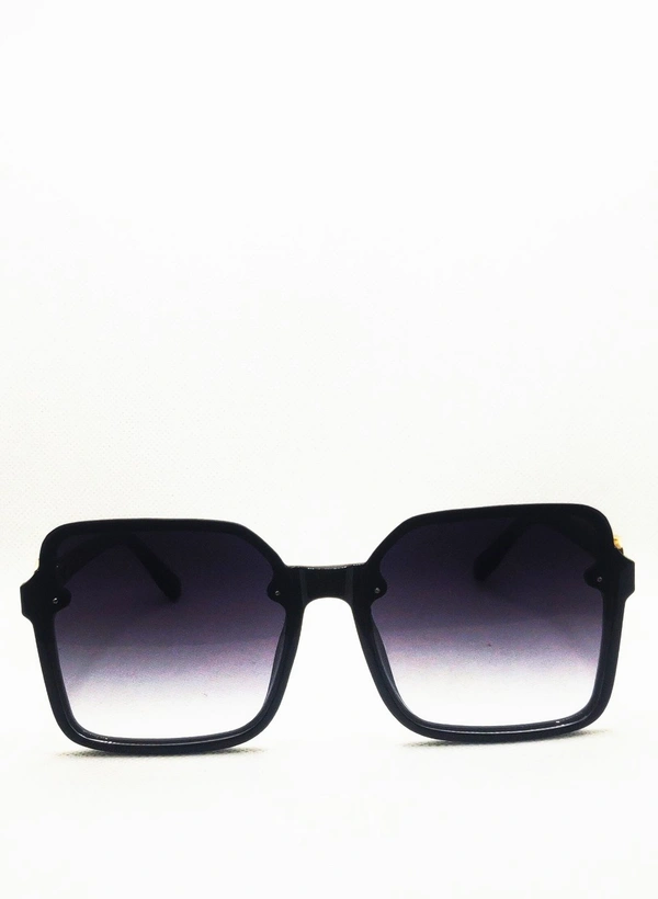 "MALUKKS Luxury Line Special Edition Sunglasses - Z Black with Gold Touch, Glossy Frame" - Black, Free Size