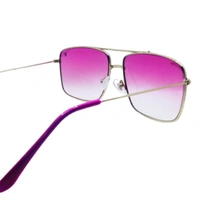 "MALUKKS Very Demanding LV Design Sunglasses - Luxury Special Edition, Pink Shade, Glossy Gray Frame" - Pink, Free Size