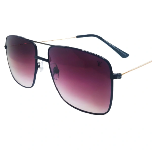 "MALUKKS 'LV' Special Edition Bistre Shade Luxury Sunglasses Unisex" - Free Size, Bistre