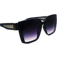"Malukks Luxury Line Limited Edition Purple Sunglasses with Glossy Finish and Z Black Transparent Frame Unisex" - Free Size, Black