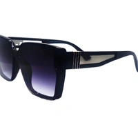 "Malukks Luxury Line Limited Edition Purple Sunglasses with Glossy Finish and Z Black Transparent Frame Unisex" - Free Size, Black