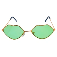 "Reels Model Sunglasses: Green Shades, Rose Gold Frame - Limited Stock!" - Free Size, Granny Smith Apple