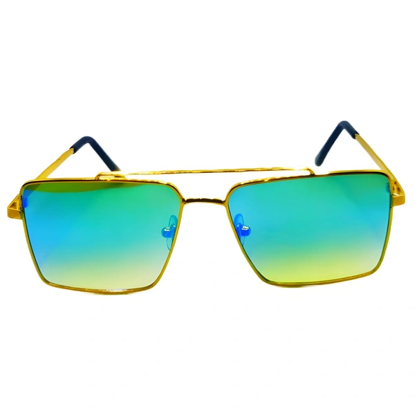 "Malukks Premium Class Luxury Sunglasses - Capri Shade, Harvest Gold Frame" - Free Size, Capri