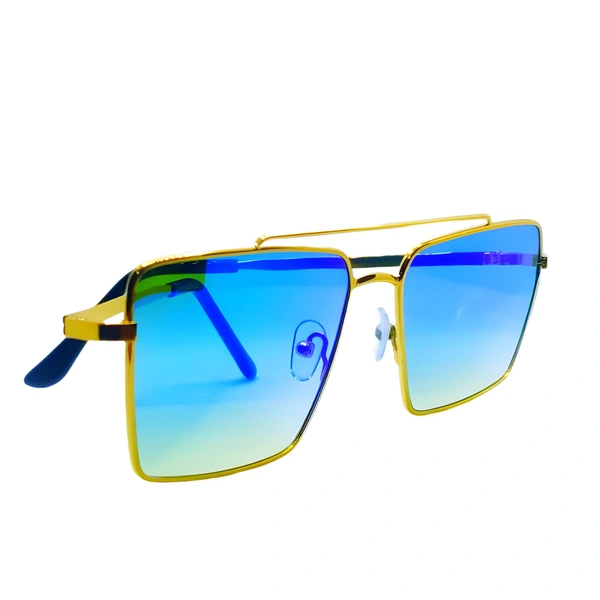 "Malukks Premium Class Luxury Sunglasses - Capri Shade, Harvest Gold Frame" - Free Size, Capri