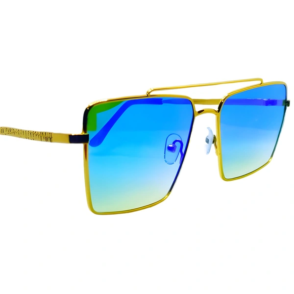 "Malukks Premium Class Luxury Sunglasses - Capri Shade, Harvest Gold Frame" - Free Size, Capri