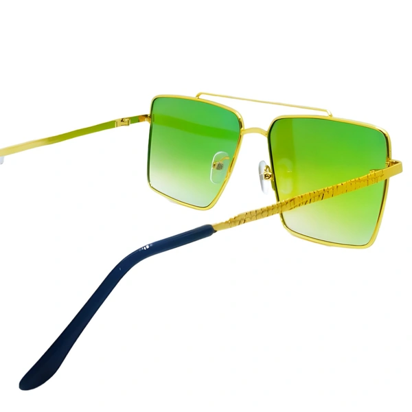 "Malukks Premium Class Luxury Sunglasses - Capri Shade, Harvest Gold Frame" - Free Size, Capri
