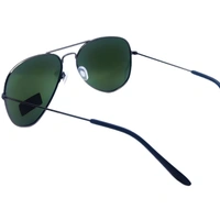 "RAFA Aviator Sunglasses - Hunter Green Luxury Shades with Gunmetal Gray" - Free Size, Hunter Green