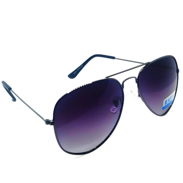 "RAFA Luxury Aviator Sunglasses - Purple Shade, Dim Gray Frame" - Free Size, Purple