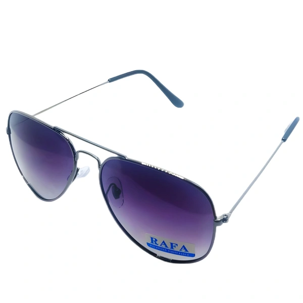 "RAFA Luxury Aviator Sunglasses - Purple Shade, Dim Gray Frame" - Free Size, Purple