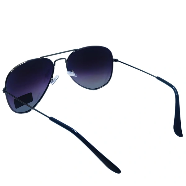 "RAFA Luxury Aviator Sunglasses - Purple Shade, Dim Gray Frame" - Free Size, Purple