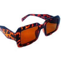 "MALUKKS Luxury Special Edition Square Sunglasses - Brown Shade, Leopard Frame" - Free Size, Scarlet