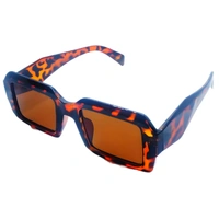 "MALUKKS Luxury Special Edition Square Sunglasses - Brown Shade, Leopard Frame" - Free Size, Scarlet