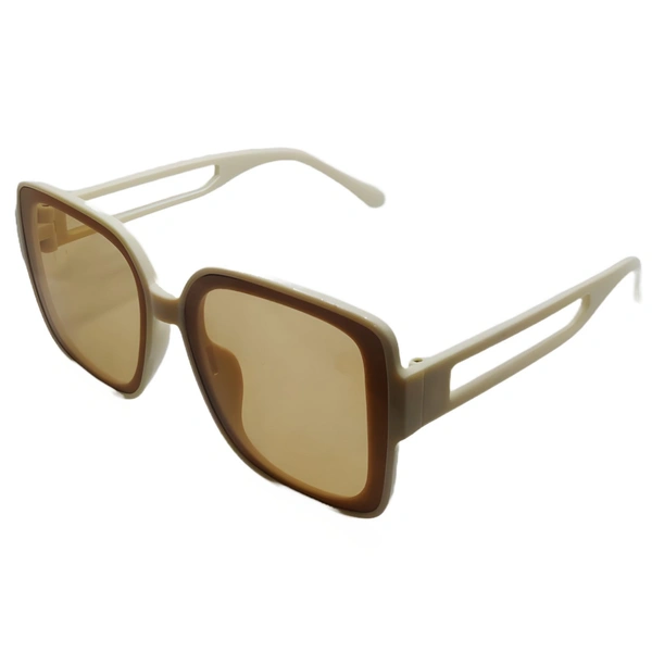 "Malukks Premium Line Special Edition Camel With Dark Brown Sunglasses with Cream Frame" - Free Size, Camel